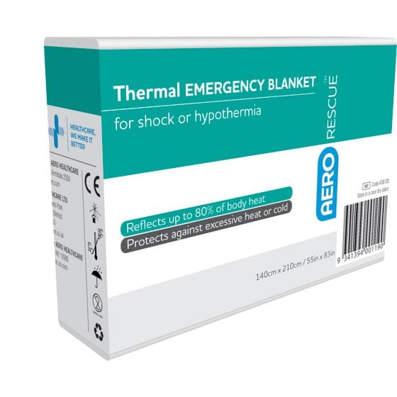 ATB130 - AeroRescue Thermal Emergency Blanket 140 x 210cm - Bag/100