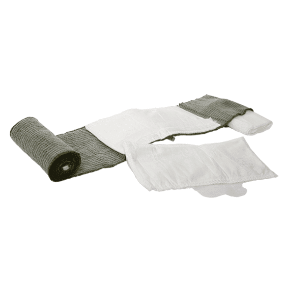 FCP-T3 - FirstCare Israeli Military Tactical Trauma Treatment Wound Dressing 10 x 17cm - Green